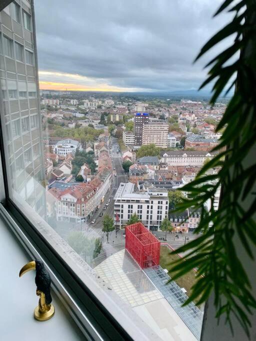 Grand Appartement 2 Chambres 5 Pers Max, Vue Panoramique Avec Parking ミュルーズ エクステリア 写真