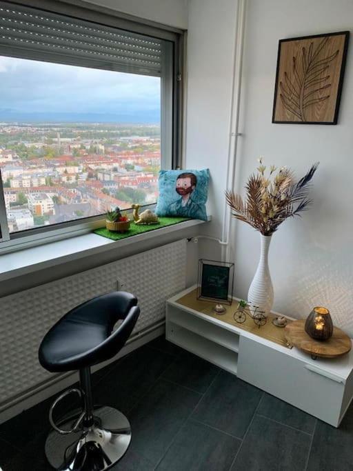 Grand Appartement 2 Chambres 5 Pers Max, Vue Panoramique Avec Parking ミュルーズ エクステリア 写真