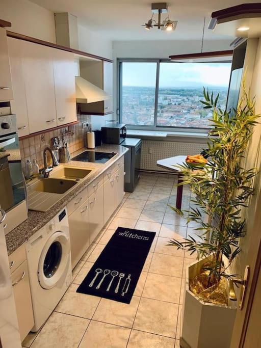 Grand Appartement 2 Chambres 5 Pers Max, Vue Panoramique Avec Parking ミュルーズ エクステリア 写真
