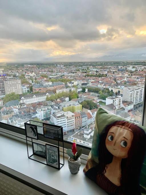 Grand Appartement 2 Chambres 5 Pers Max, Vue Panoramique Avec Parking ミュルーズ エクステリア 写真