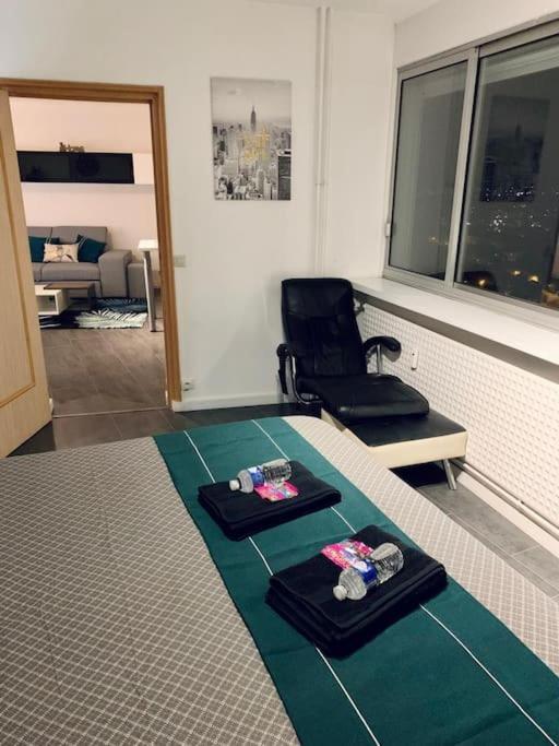 Grand Appartement 2 Chambres 5 Pers Max, Vue Panoramique Avec Parking ミュルーズ エクステリア 写真